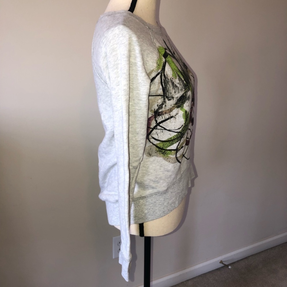 Proenza Schouler Neiman Marcus Sweatshirt Jumper Size S Gray Abstract Print Art - Picture 4 of 8